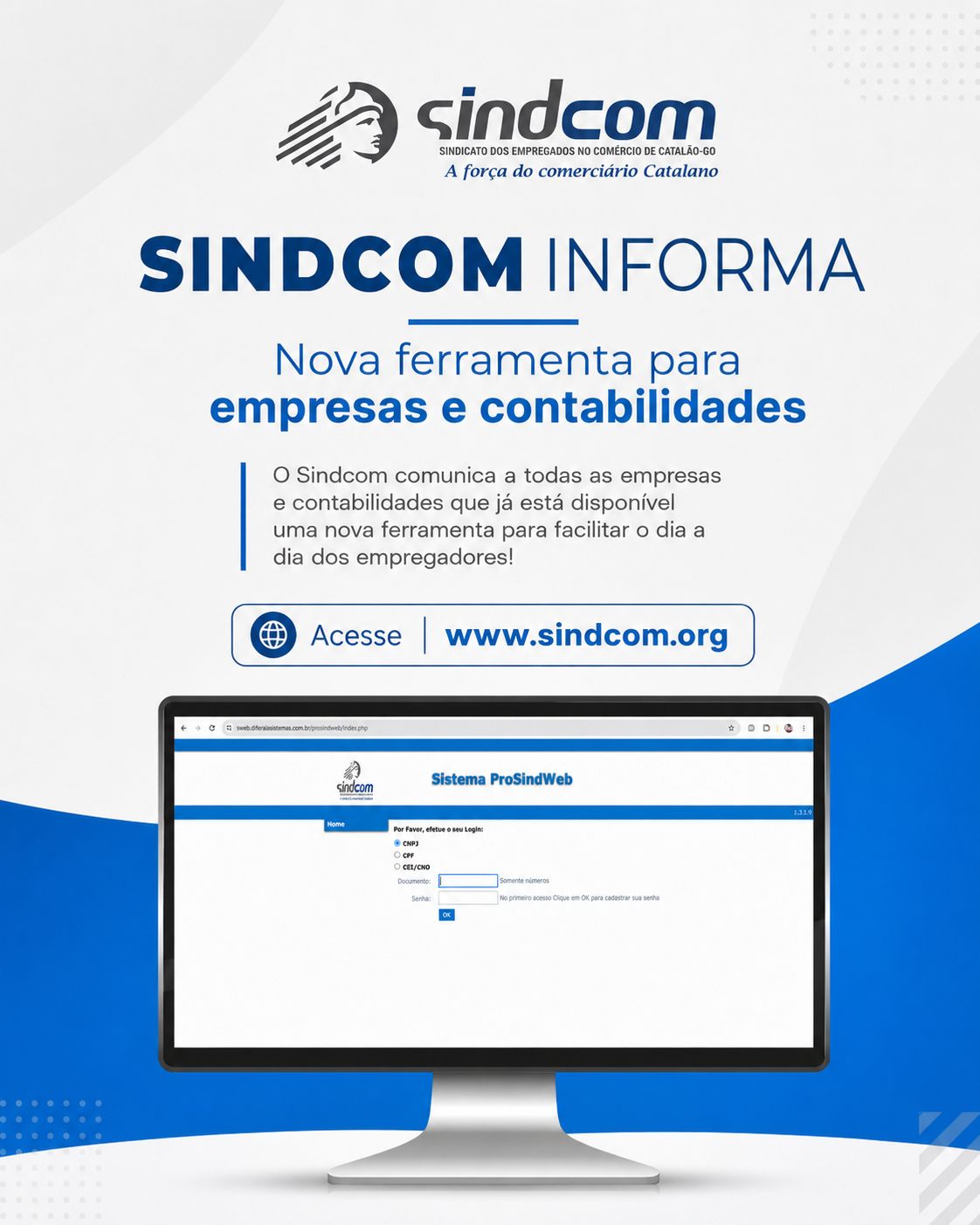 SINDCOM INFORMA | NOVA FERRAMENTA PARA EMPRESAS E CONTABILIDADES
