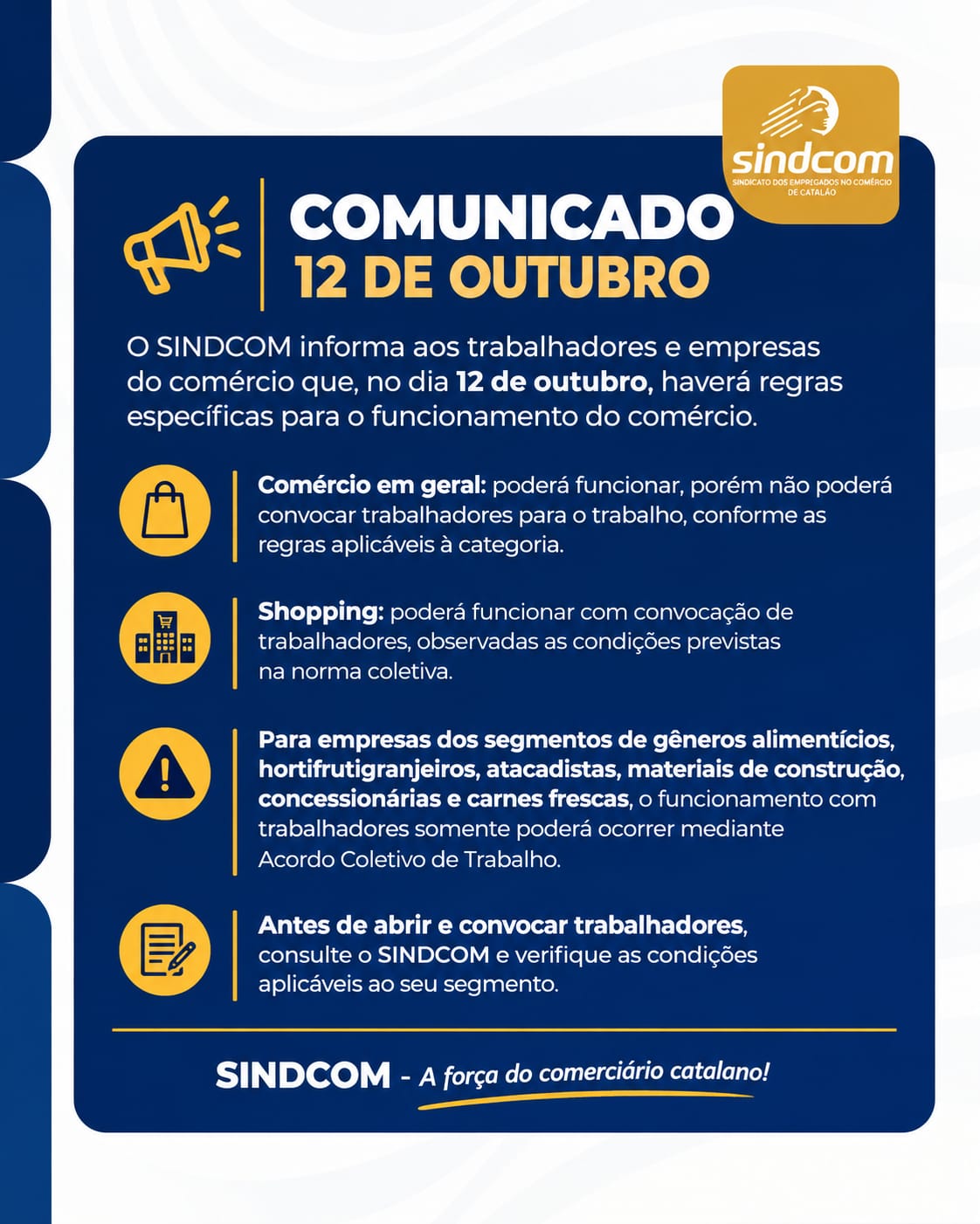 COMUNICADO Feriado 12 de Outubro
